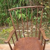 Baumann fan armchair pair