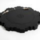 Gigantic rare heavy Sunburst mirror wall clock from the 1970s | Ø 70 cm