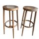 Pair of wooden bar stools