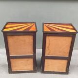 Pair of Art Deco bedside tables from the 1920s.