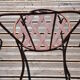 Trio de chaises de jardin