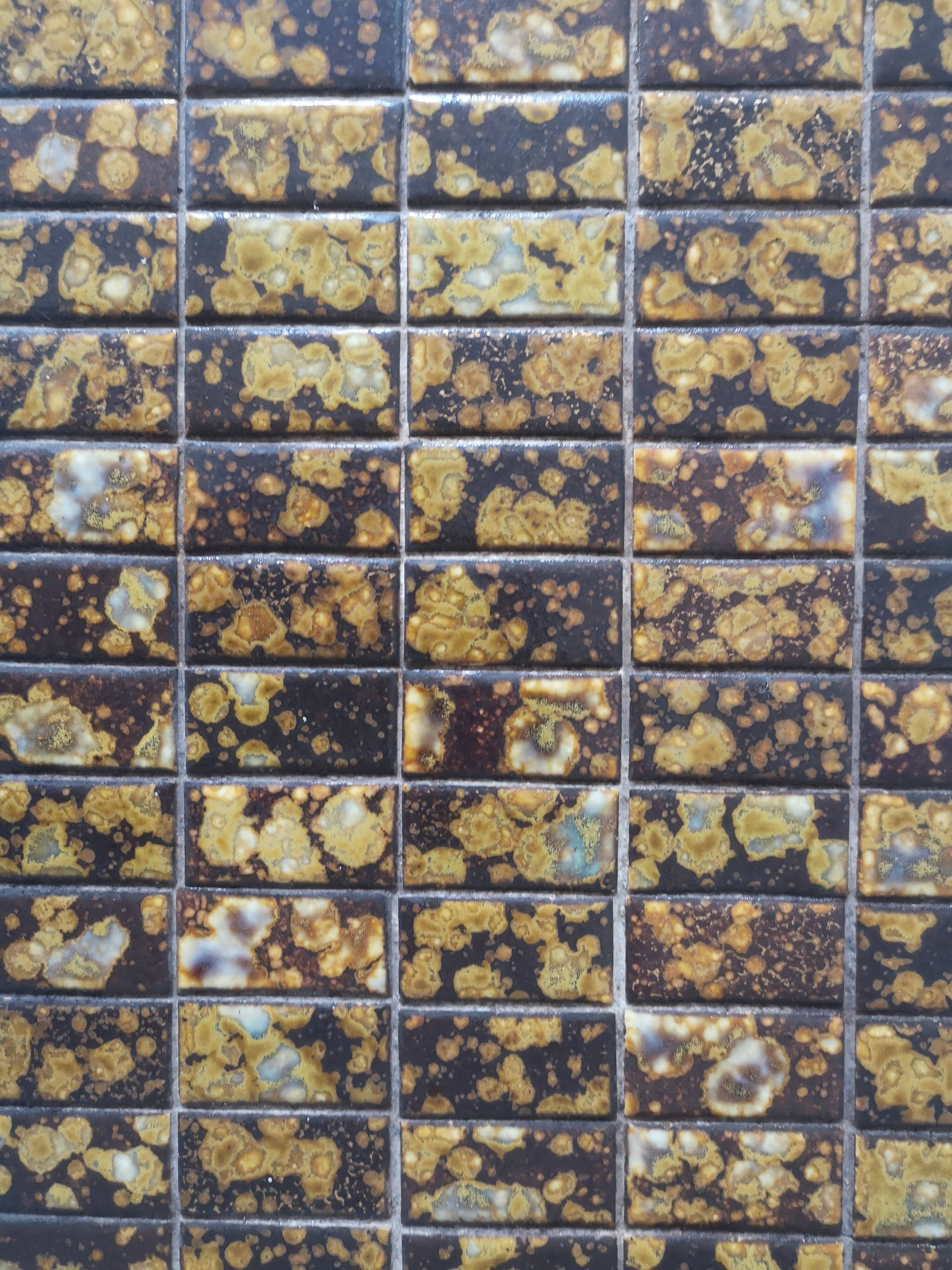 selette side table in ceramic and metal, 1950