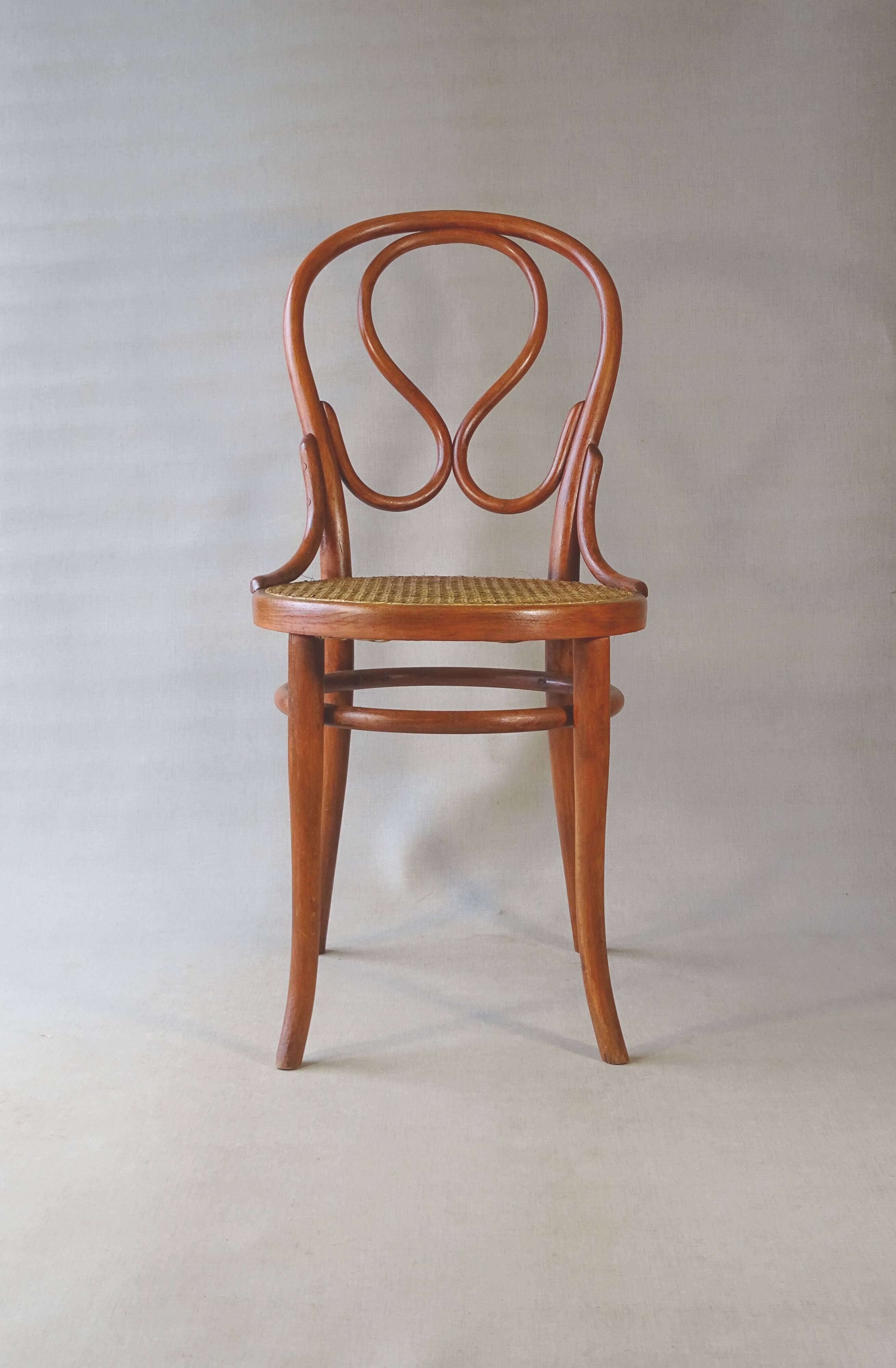 Chaise bistrot cannée Thonet dite "Oméga" n°20, 1890