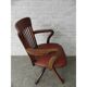 Chaise de bureau en acajou réglable en hauteur