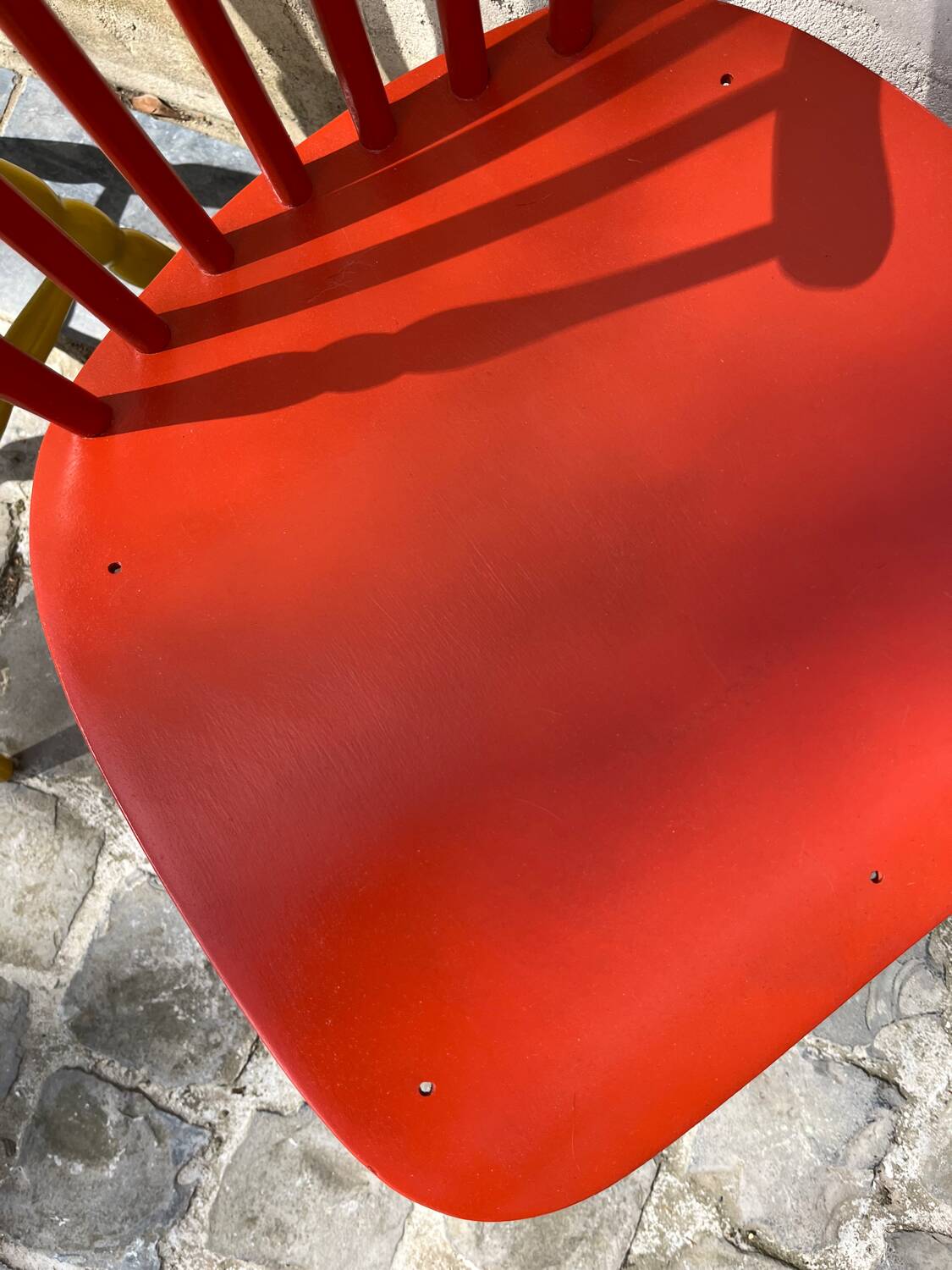 Brick red Baumann chair