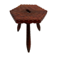 Vintage brutalist stool side table minimalistic