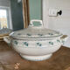 Old tureen in earthenware iron earth Alexandra