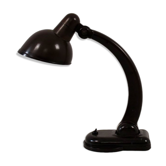 Lampe de table sigma bakelite par christian dell pour heinrich römmler, années 1930