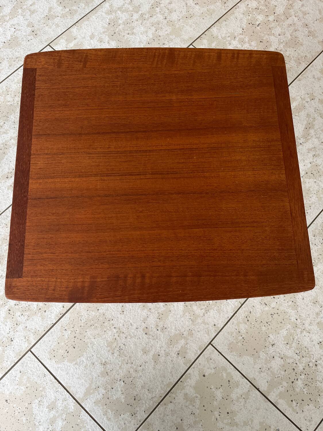 2 Danish teak nesting tables Mobelintarsia 60s