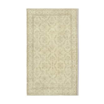 Handwoven contemporary anatolian beige rug 169 cm x 296 cm