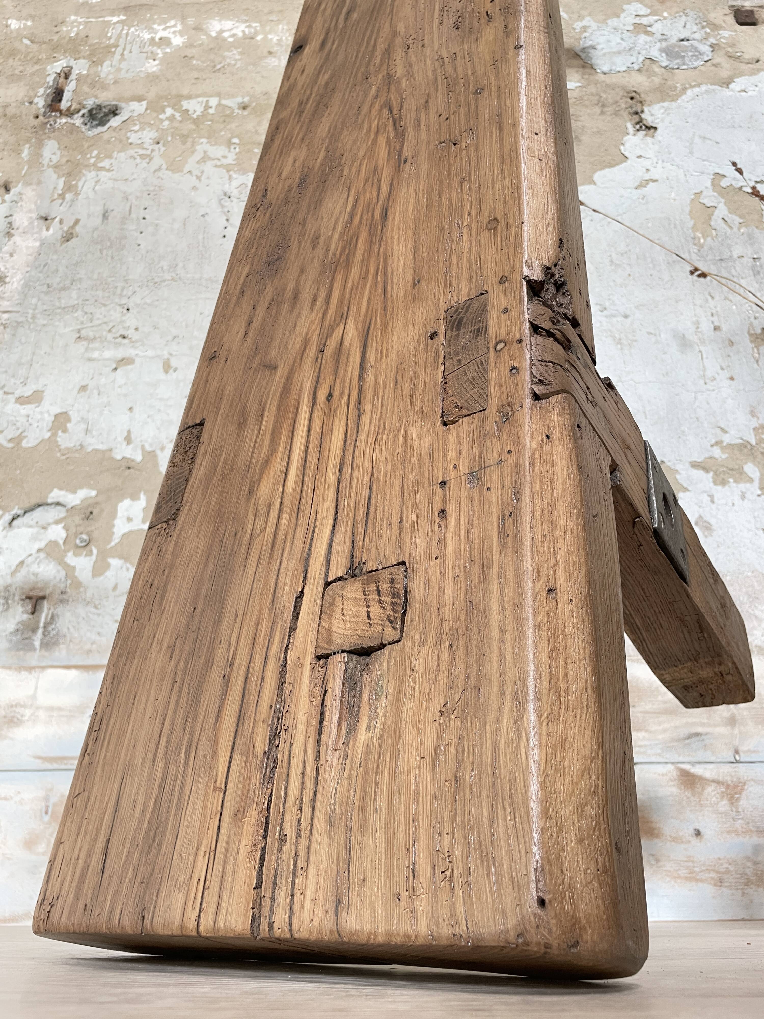 Primitive solid wood coffee table