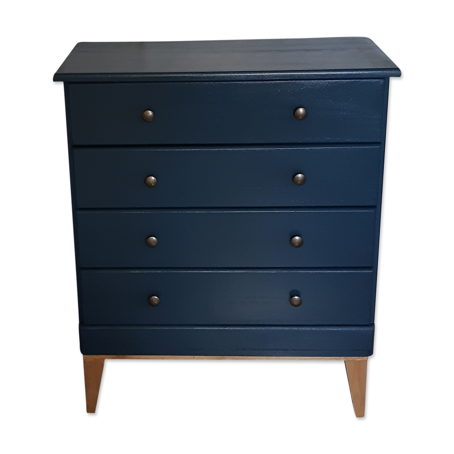 Commode scandinave bleu ganne