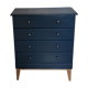 Commode scandinave bleu ganne