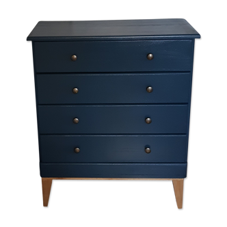 Scandinavian chest of drawers ganne blue