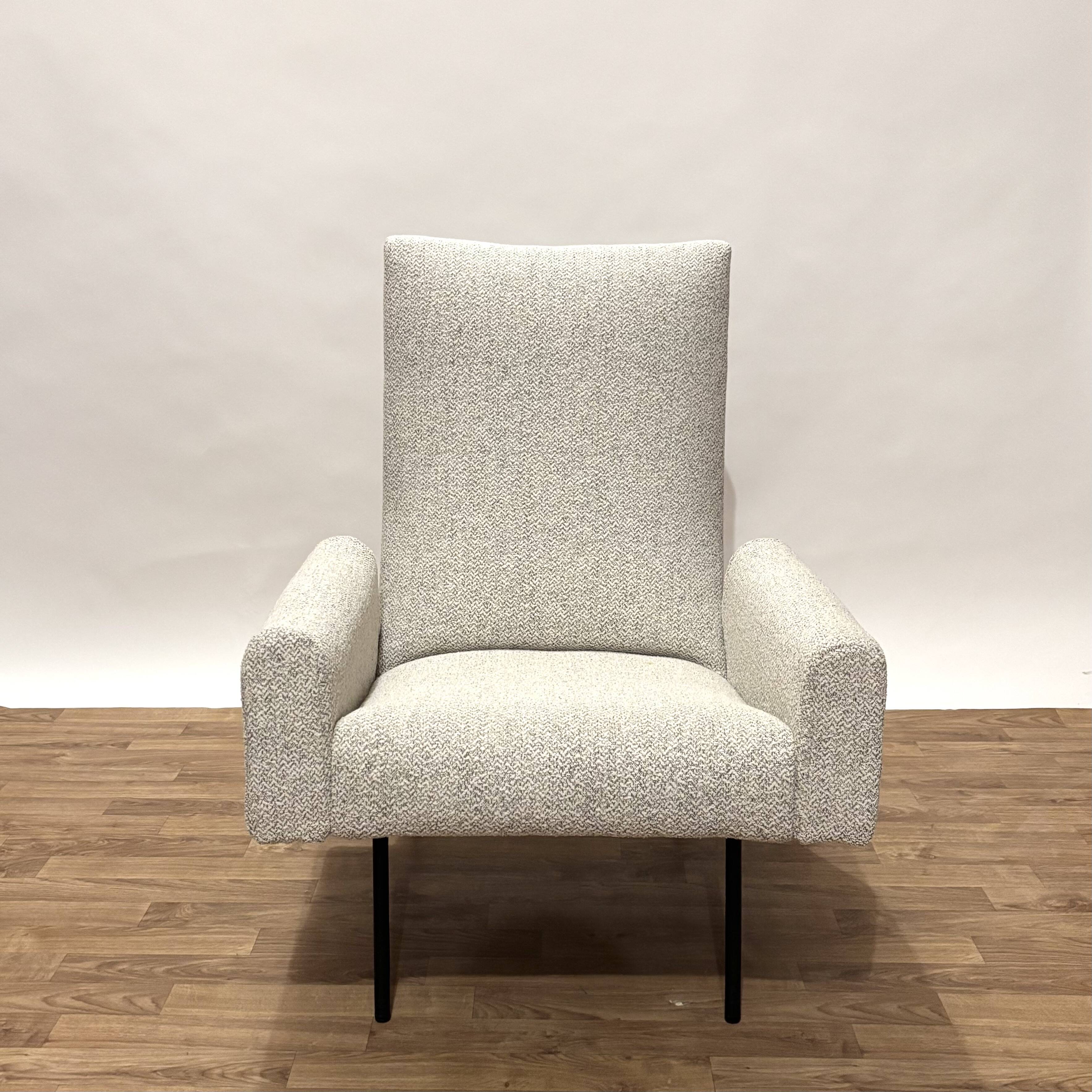 Louis Paolozzi modernist armchair reupholstered