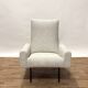 Louis Paolozzi modernist armchair reupholstered