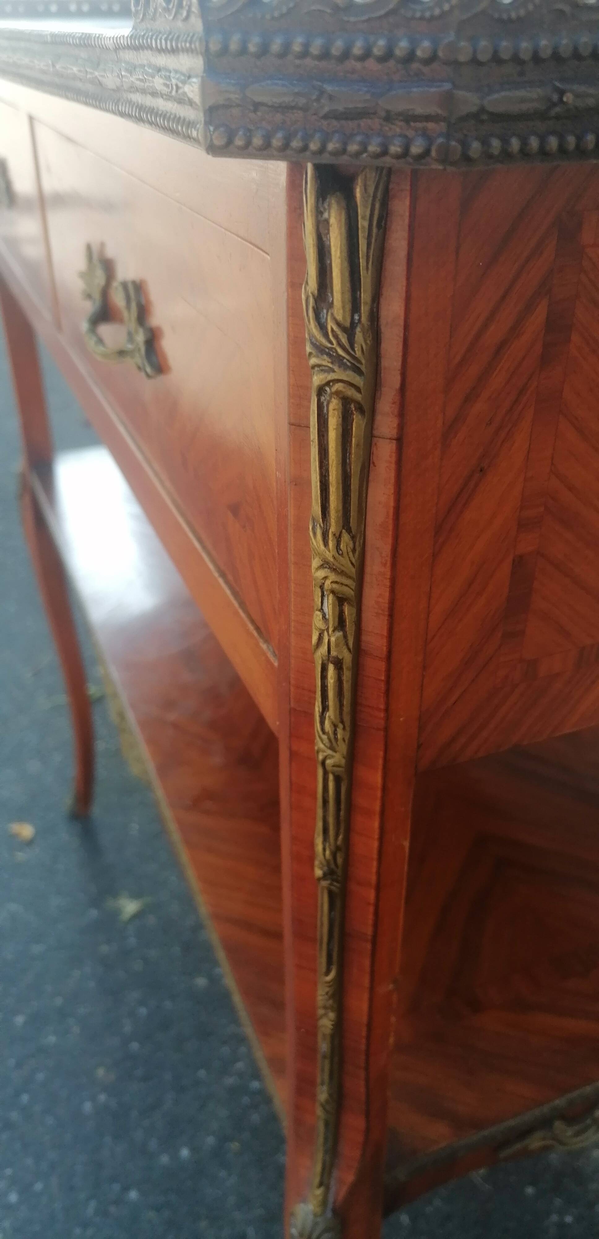 pretty Empire style marquetry console