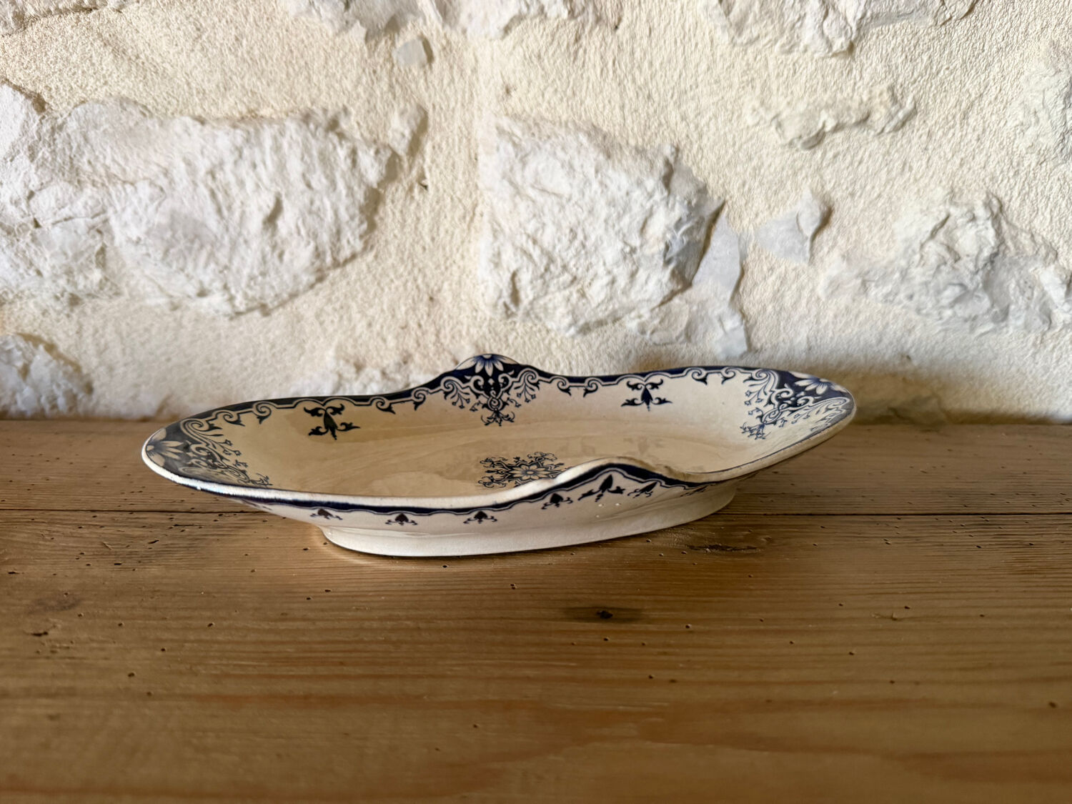 Ravier in ironstone Jules Vieillard Bordeaux model Rouen