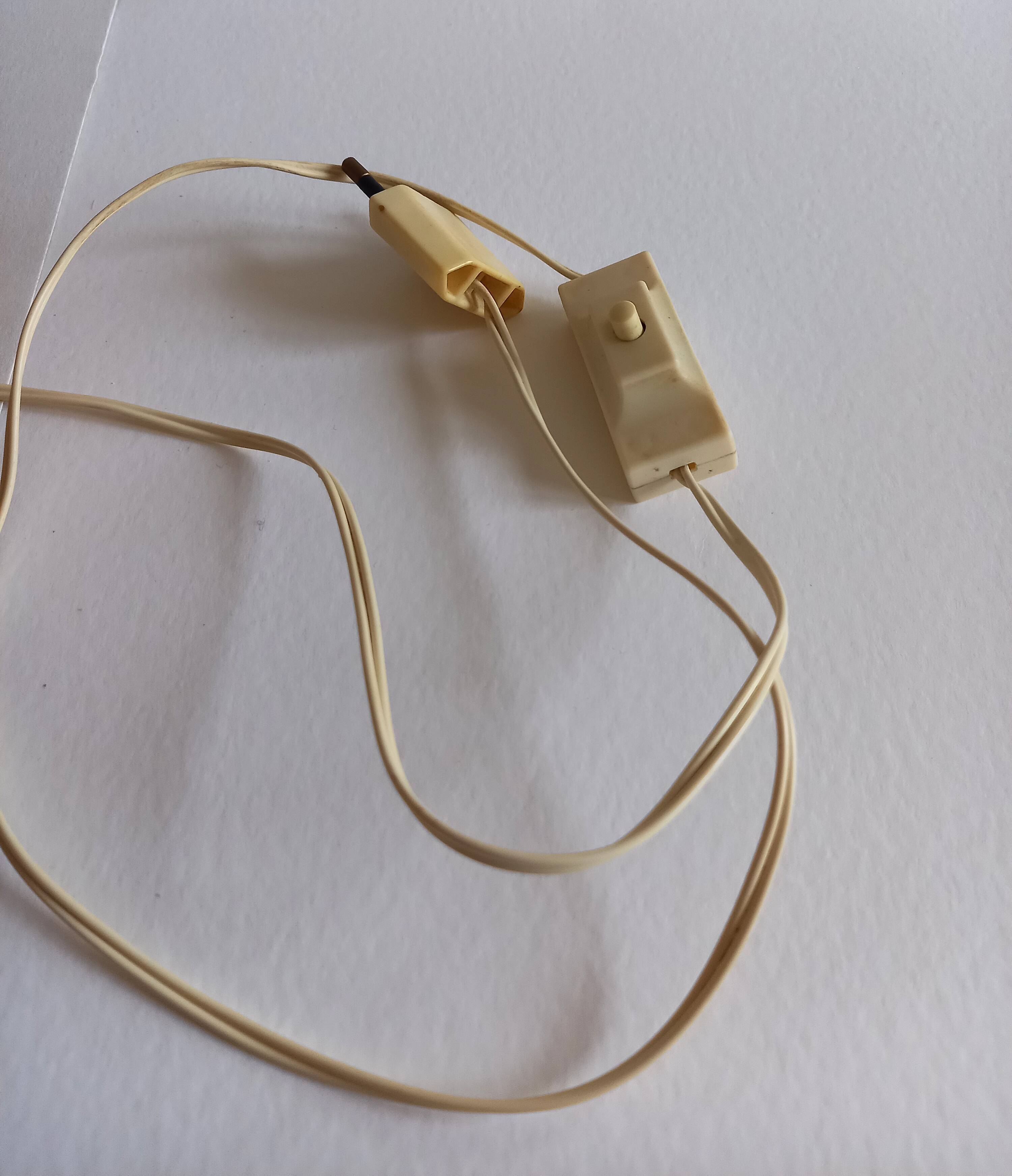 Pair of wooden lamp legs turned vintage 70s