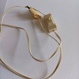 Pair of wooden lamp legs turned vintage 70s