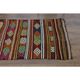 1970s vintage Turkish Oushak handmade wool cotton beige rug 73x292