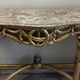 Console Hollywood Regency - Bois doré et Marbre