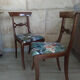 Lo de 2 chaises  de style directoire en acajou restaurées