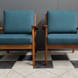 Set Teak Danish chairs by Jull Kristensen 1960s