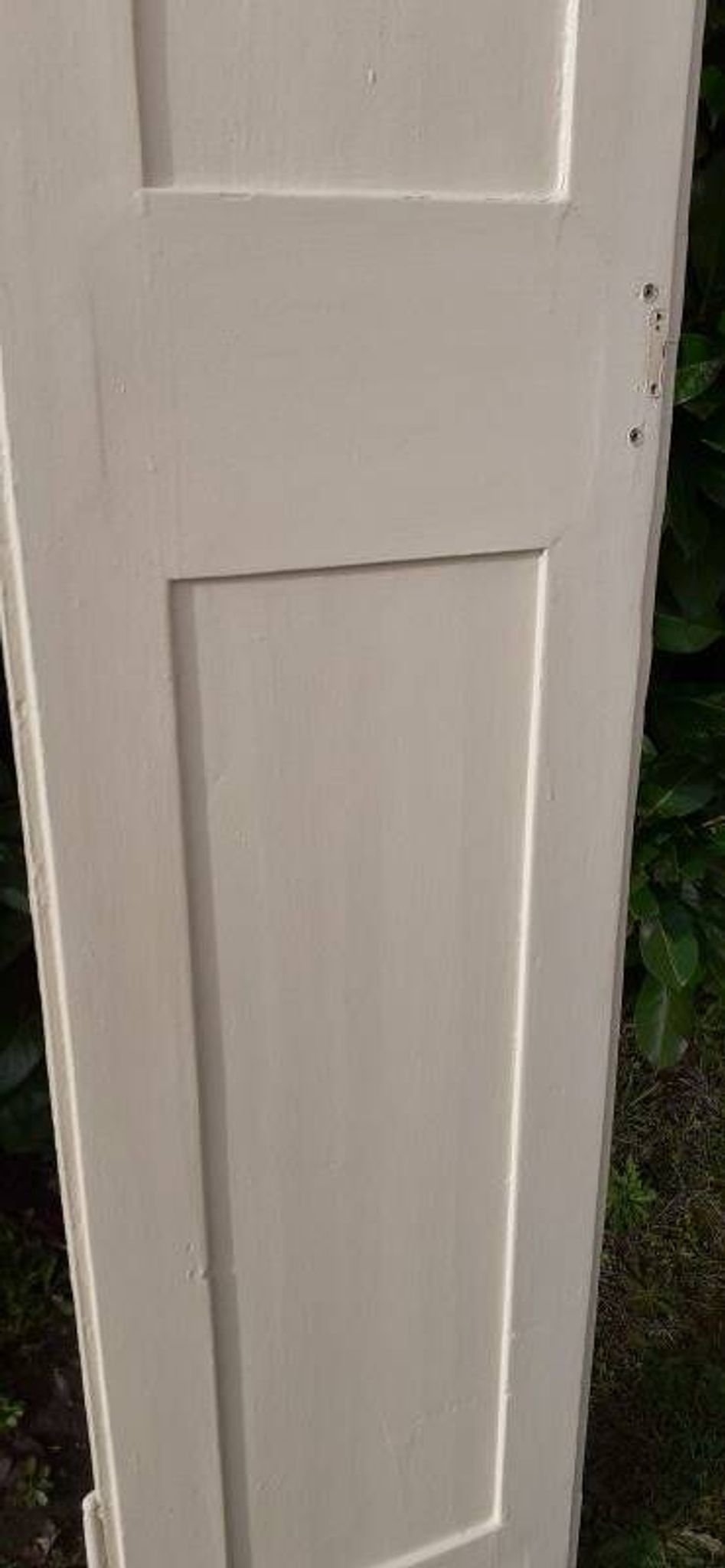 Porte h220x42cm étroite de placard ancienne panneautée moulurée