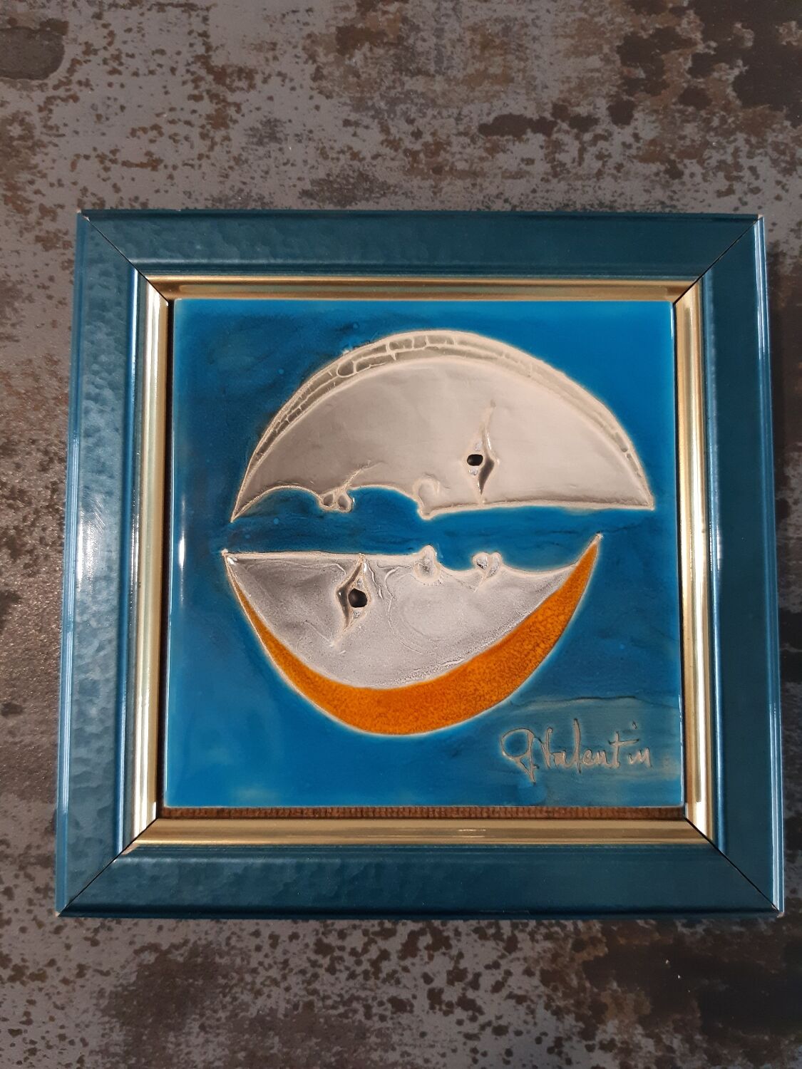Ceramic painting Gilbert Valentin