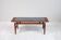 Teak and frosted glass coffee table, Italy 1960.