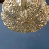 30s flush mount glass ceiling lamp