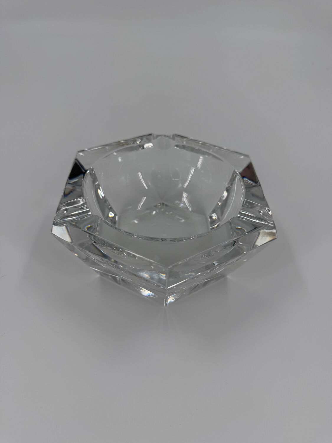 Val Saint Lambert crystal ashtray