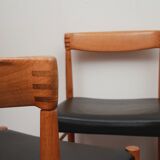 Set of 6 dining chairs teak, H.W. Klein for Bramin