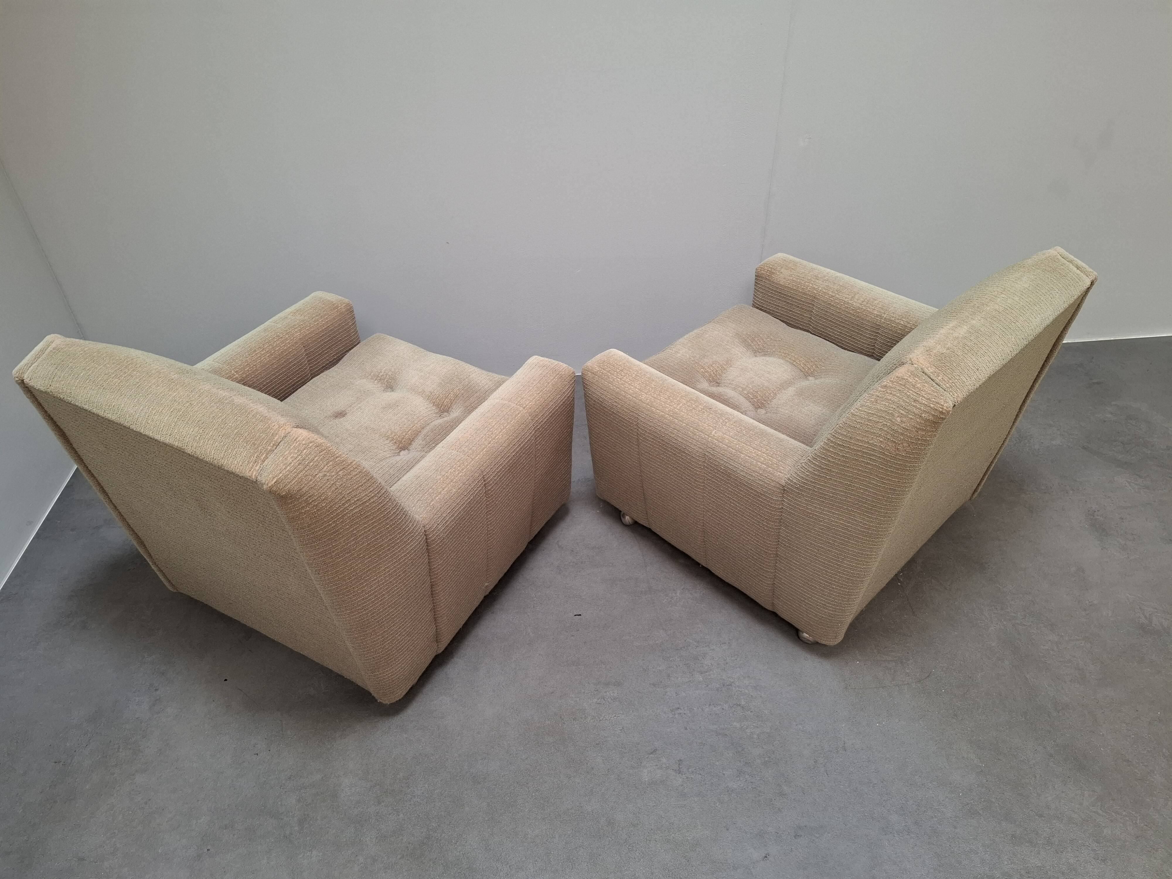 Paire de fauteuils lounge Wiberg Mid-Century Modern par UP Závody Rousínov