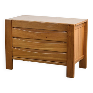 Commode en orme massif,