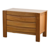 Solid elm chest of drawers, Maison Regain