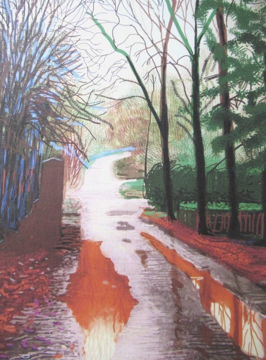 Lithographie de David Hockney signée et numérotée