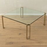 Glass Coffee Table model T24 by Peter Ghyczy, 1970s