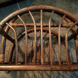 Dark bamboo magazine holders