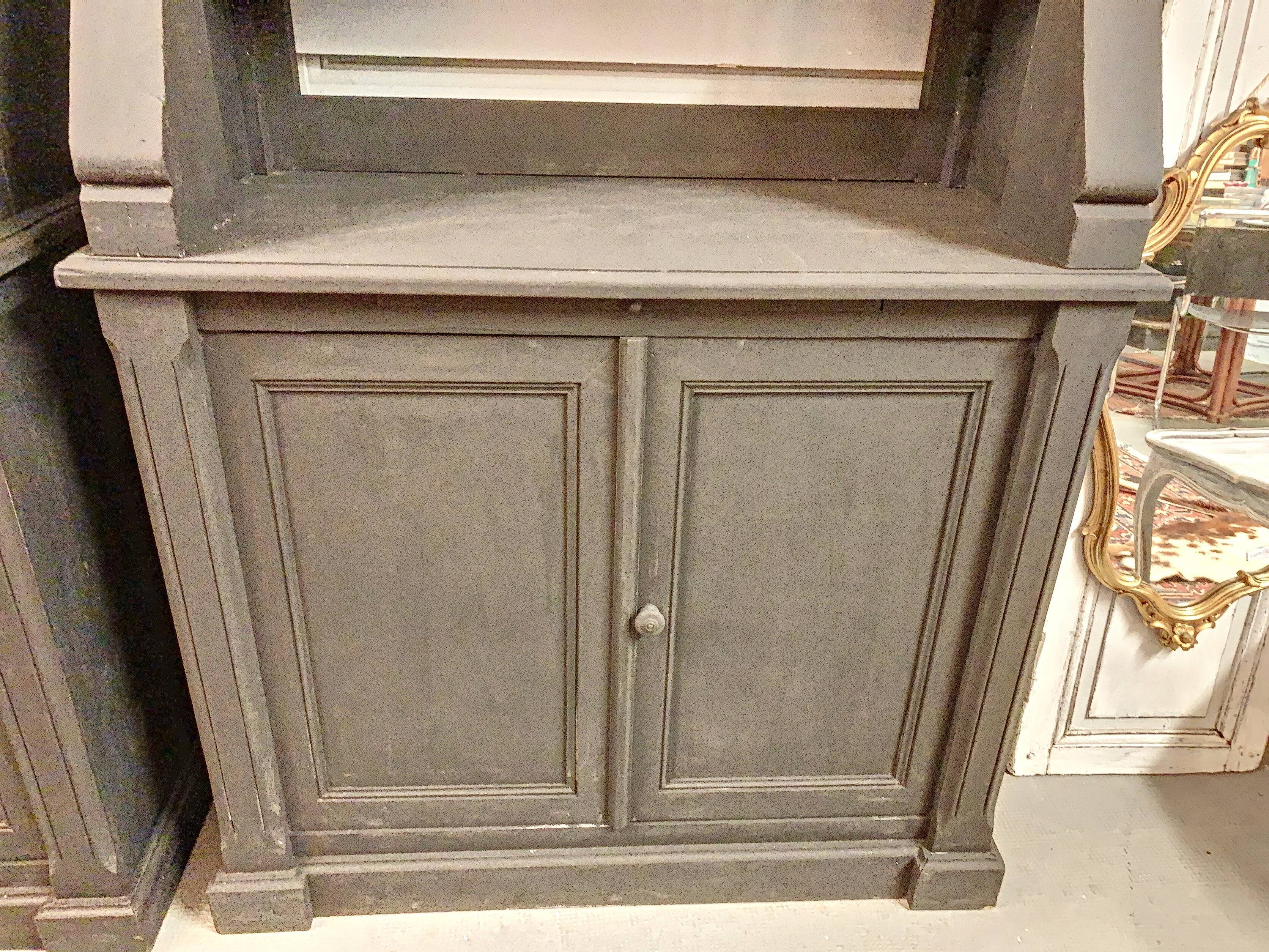 Pair of black China buffets