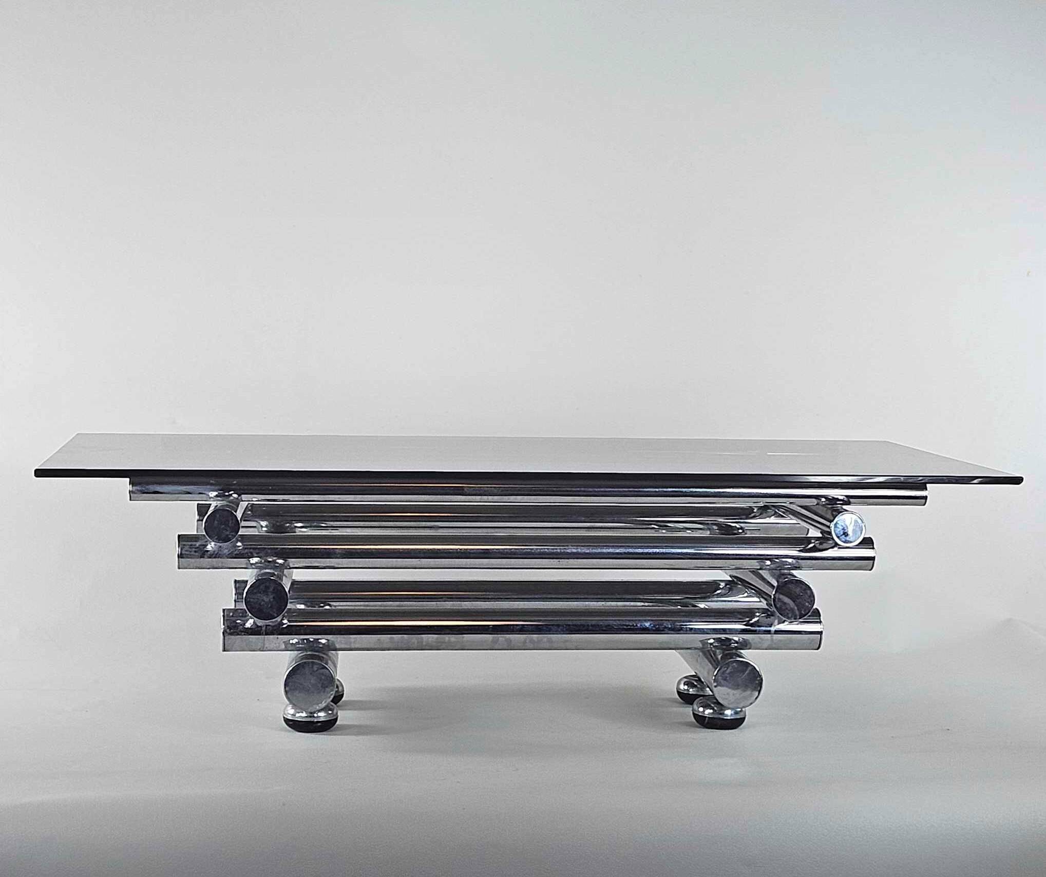 Paul Mayen tubular coffee table, circa 1970