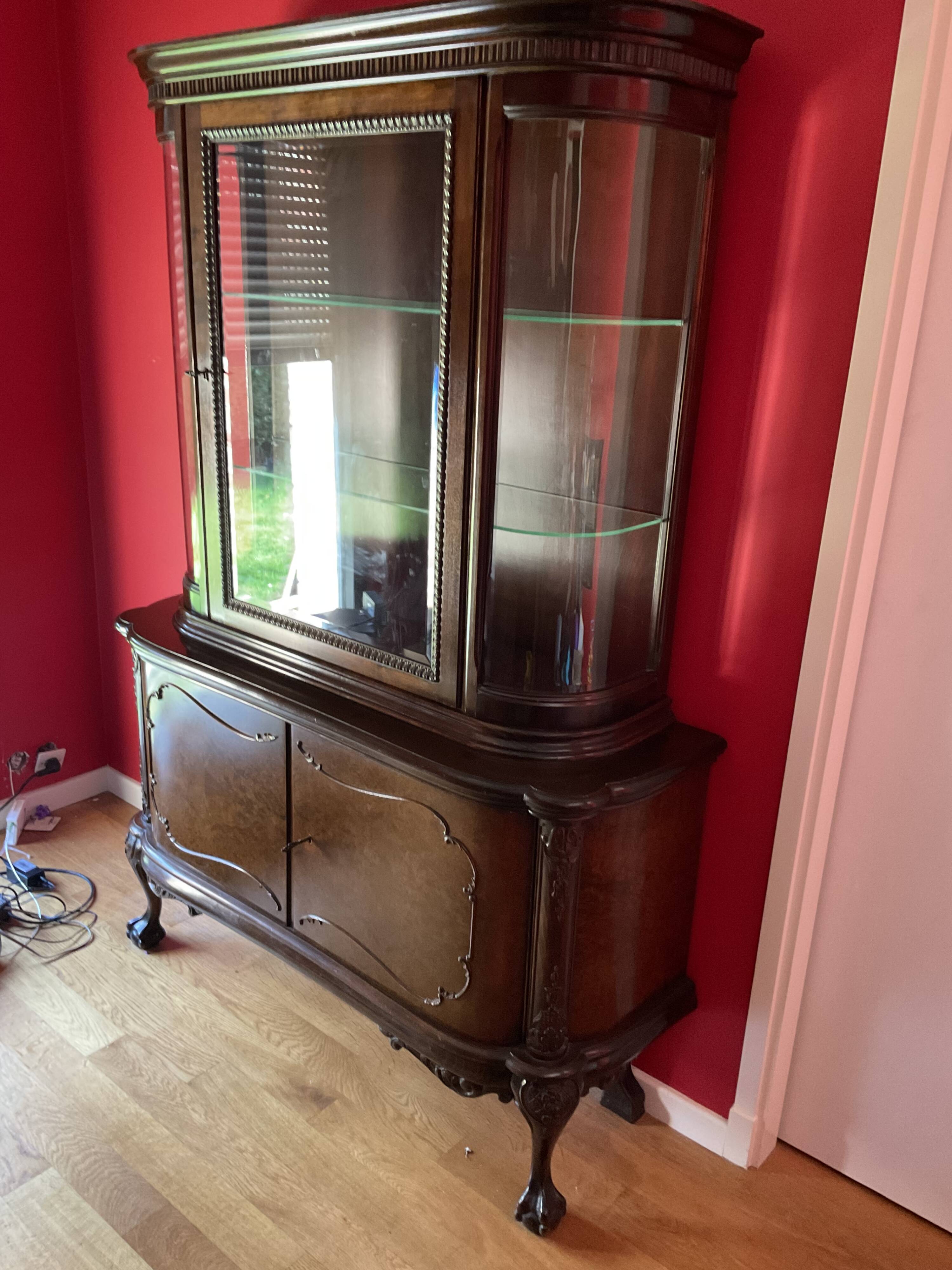 Vitrine argentier chippendale