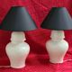 Two large pair of ceramic lamp