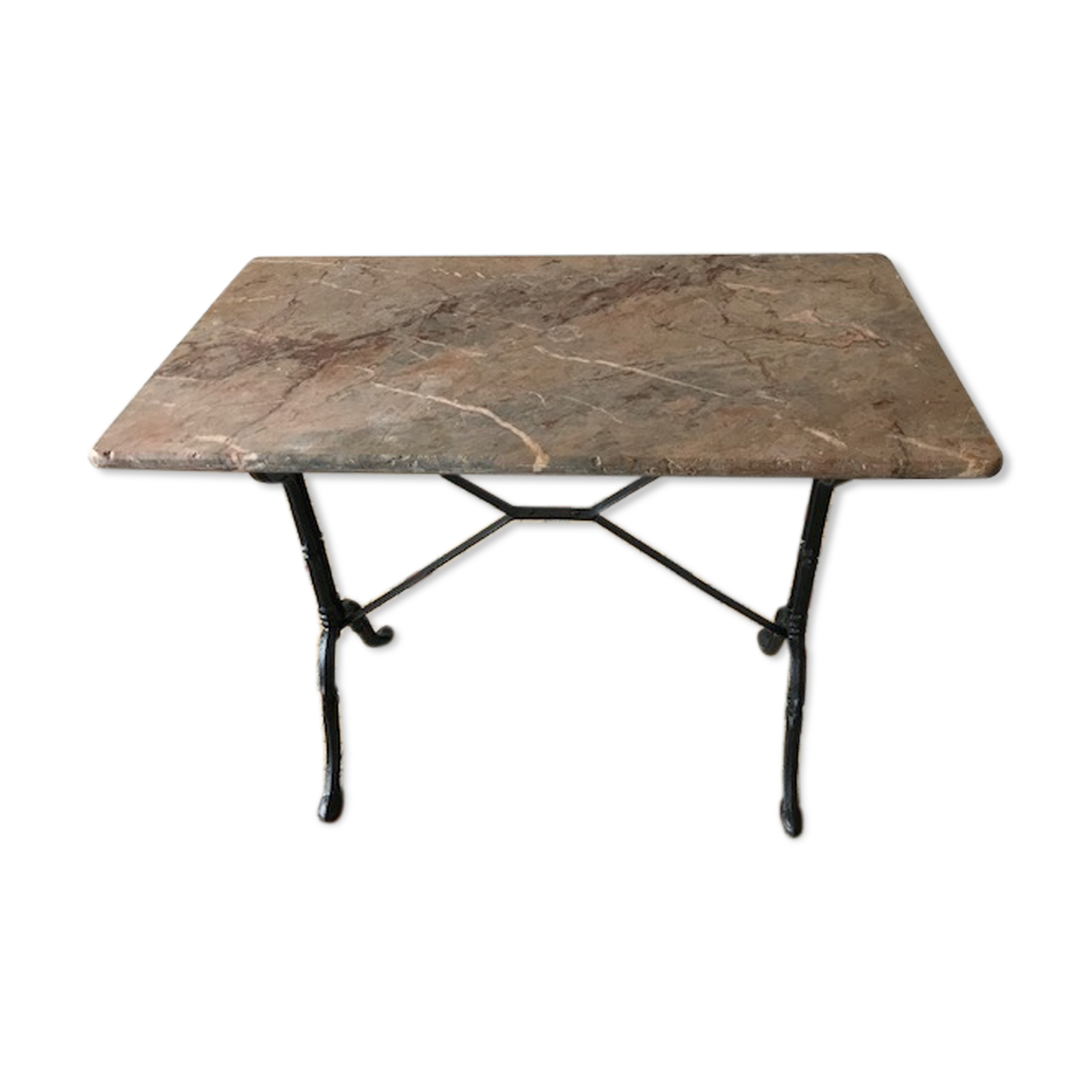 Bistro table on marble