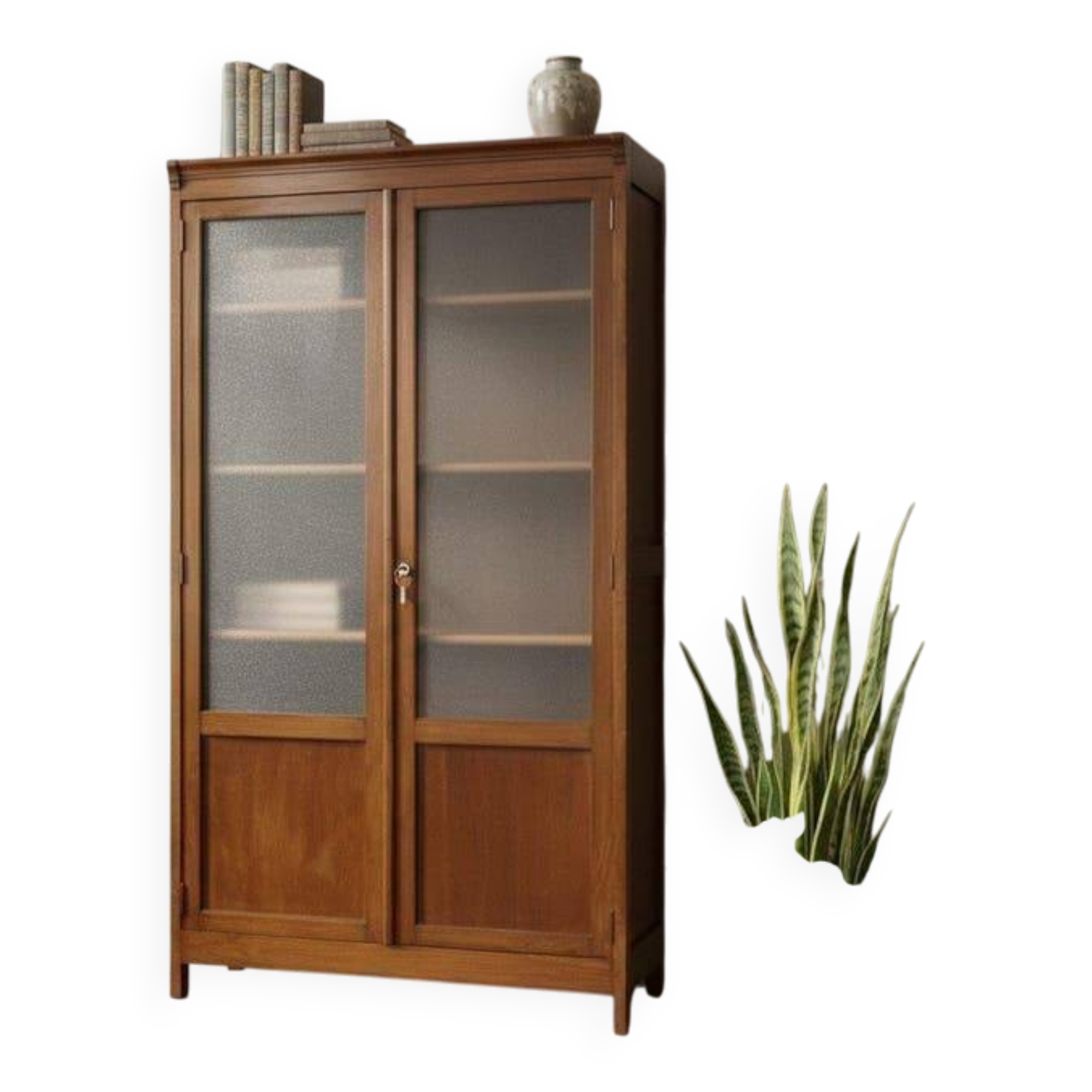 Vitrine vintage XL en bois