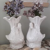 Pair of earthenware saturator vases