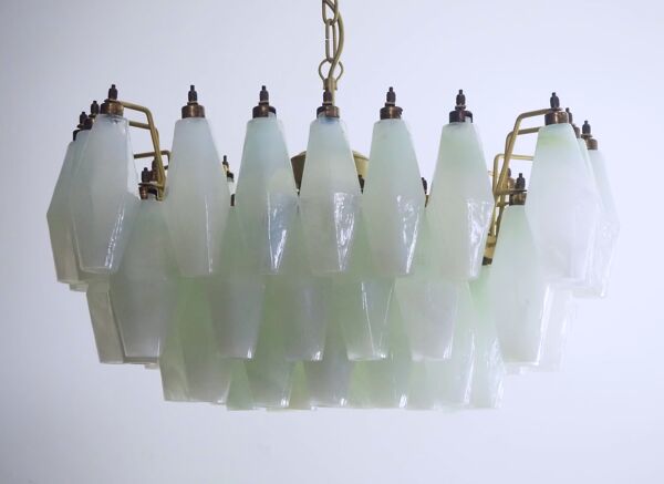 Lustre vintage italien- verres de Murano opaline