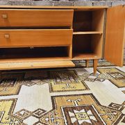 Scandinavian sideboard 3 drawers 1 door 1960 vintage