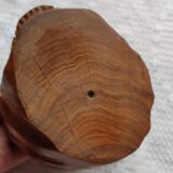 Tobacco pot face carved wood